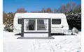 DWT Cortina II sivý celoročný predstan pre karavany – 220 × 180 cm