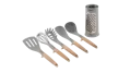 Outwell Adana Utensil Set – Kempingová sada kuchynského náčinia so stojanom a strúhadlom