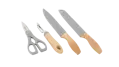 Outwell Chena Knife Set – kuchynský set s nožmi, škrabkou a nožnicami