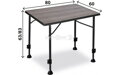 Brunner LINEAR GREYWOOD – výškovo nastaviteľný kempingový stôl 