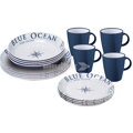 Brunner Lunch Box Blue Ocean – 16-dielna sada riadu s protišmykovým systémom