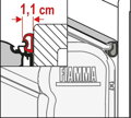 Fiamma Rain Guard S – tesniaca páska medzi markízou a vozidlom (predaj na metráž)