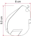 Fiamma F35 Pro - TITANIUM- strieborná