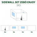 SIDEWALL SET ENJOY NG 3x3 – Sada bočných stien pre pavilón