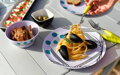 Dots Melamine 16 ks. Modrý