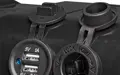 Batériový box V02 s USB zásuvkou, 12V zásuvkou a voltmetrom IP44