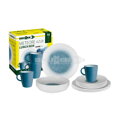Brunner Lunch Box Meteore Azur – 16 ks sada melamínového riadu