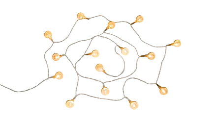 Easy Camp Blur Light Chain, white – Svetelná LED reťaz biela
