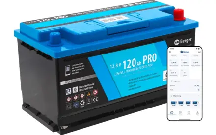 LiFePO4 lítiová batéria Pro 120 Ah 12V s Bluetooth a vyhrievaním