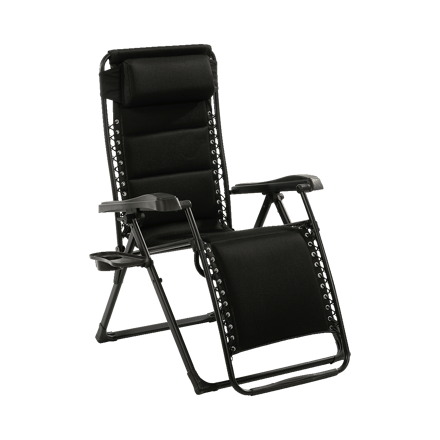 Travellife Barletta Relax Black – Prémiové relaxačné kreslo na kempovanie