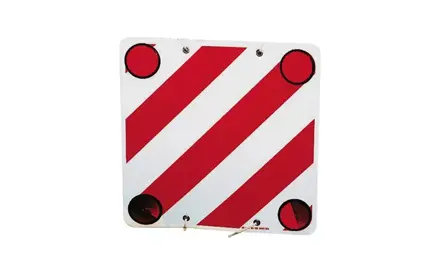 ProPlus výstražná tabuľa 50 × 50 cm – plastová, reflexná, s okami