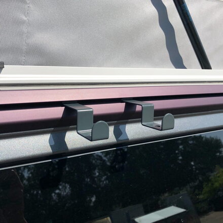 BUSBOXX Haken - háčiky do kédrovej hliníkovej lišty – 2 ks pre VW T5/T6/T6.1 California 