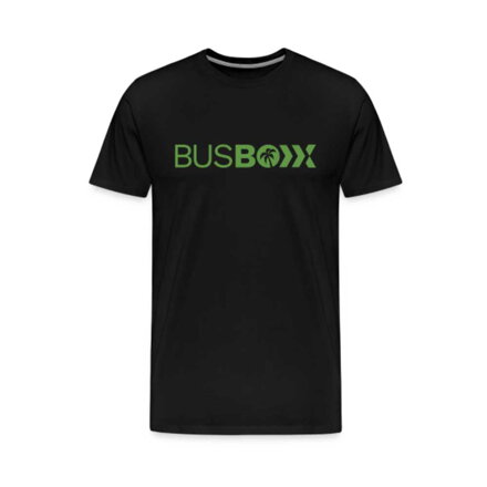  BusBoxx T-Shirt BUSBOXX - pánske čierne tričko „L“ bio bavlna