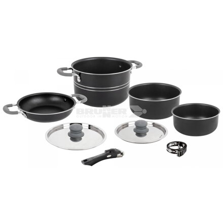 Brunner Flavor 7+1 Ø 22 cm – 8-dielna sada kempingového riadu