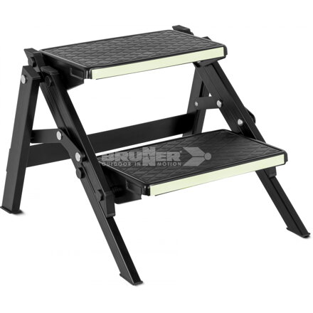 Brunner Ruckstep Black Fluo – Skladací hliníkový schodík