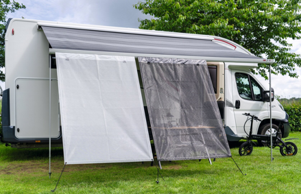 Sun Blocker Travellife  predný malý svetlosivý 120x175