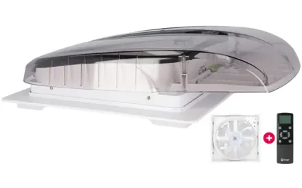 Berger Plus FUN ventilátor s ventilačným systémom - priehľadný