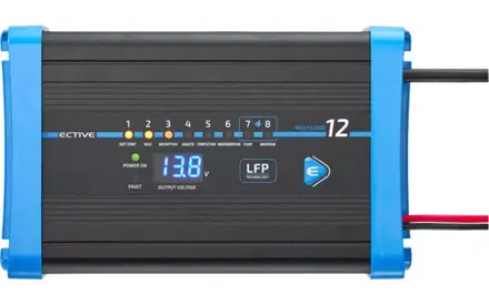 ECTIVE Multiload 12 LPF 8-stupňová lítiová nabíjačka batérií 5 A - 12 V  