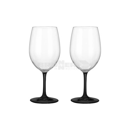 BRUNNER SET WINEGLASS THANGO BLACK & WHITE