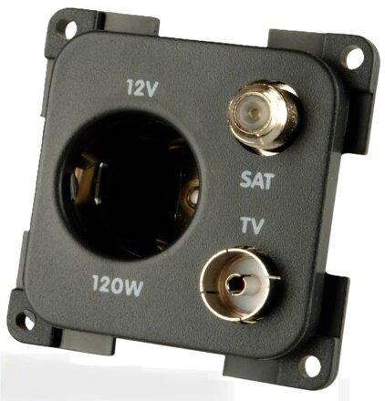 Vstavaná zásuvka 12V auto + TV + SAT System 20.000