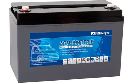 Berger FB110 Deep Cycle AGM batéria 12 V / 110 Ah