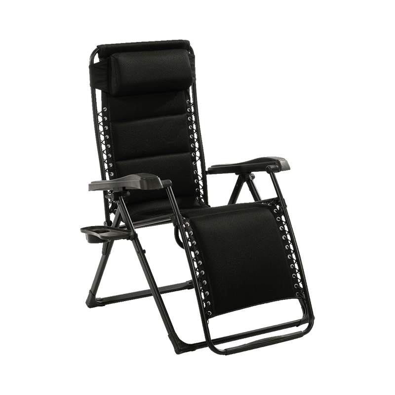 Travellife Barletta Relax Black – Prémiové relaxačné kreslo na kempovanie