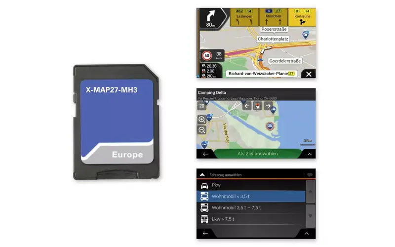 Balíky satelitnej navigácie X-MAP27 Balíky satelitnej navigácie X-MAP27