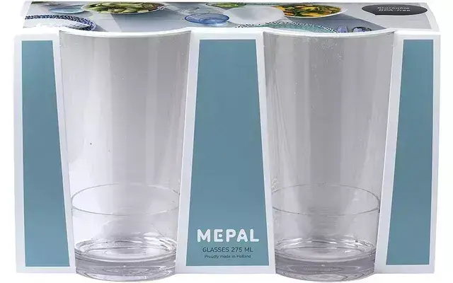MEPAL Flow poháre – 2-dielna sada 275 ml | Štýlové, odolné, ideálne na kempovanie