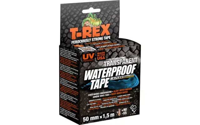 T-Rex Waterproof Tape – transparentná opravná páska 1,5 m × 50 mm