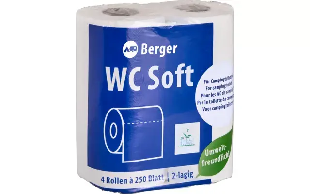 Berger WC Soft – Toaletný papier pre chemické toalety Berger WC Soft – Toaletný papier pre chemické toalety