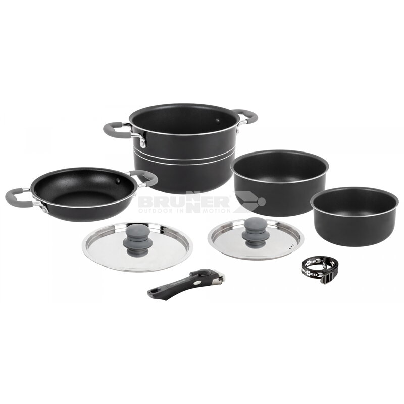 Brunner Flavor 7+1 Ø 22 cm – 8-dielna sada kempingového riadu