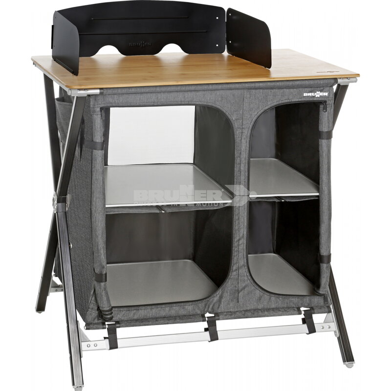 Brunner MERCURY CROSS COOKER HWT SQ – Kempingová kuchynka s hliníkovým rámom
