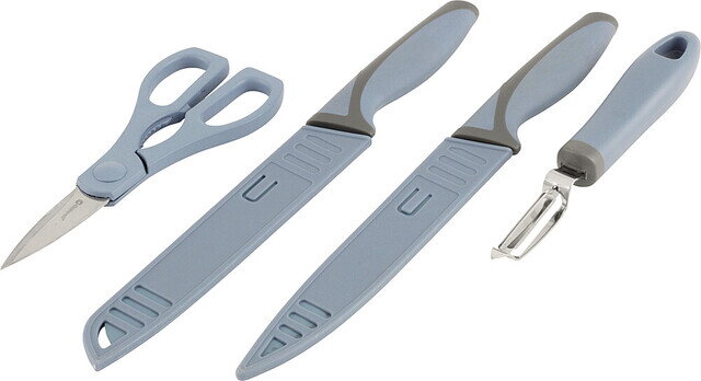 Outwell Chena Knife Set – kuchynský set s nožmi, škrabkou a nožnicami Outwell Chena Knife Set – kuchynský set s nožmi, škrabkou a nožnicami