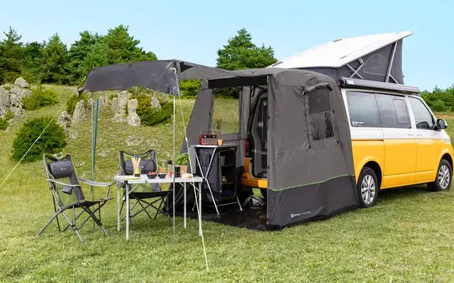 Zadný stan Tonale Rear Bus pre VW T5 / T6 antracit/čierny