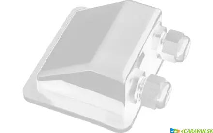 Dvojitá strešná priechodka – biela