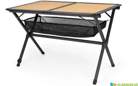 Royal skladací stôl z bambusu a hliníka – čierny, 110 × 70 cm Royal skladací stôl z bambusu a hliníka – čierny, 110 × 70 cm