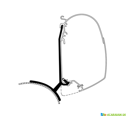 Adaptér Trafic / Vivaro / Talento / NV300 – pre Thule 4200