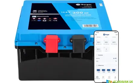LiFePO4 300 Ah – lithium podsedadlová batéria 12 V s Bluetooth a ohrievaním