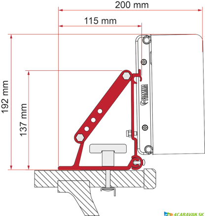 Kit Auto (montáž na strešné nosníky)