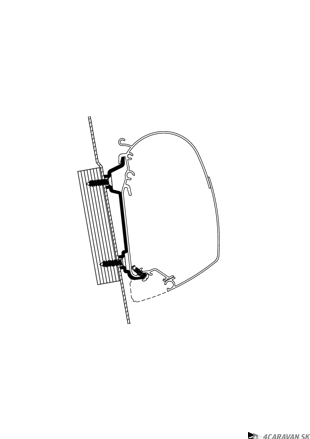 Adaptér Ford Transit vysoká strecha do 2014 – sada (2 ks)