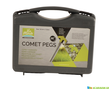 COMET Pegs – závitové kolíky do zeme, 20 ks