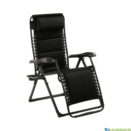Travellife Barletta Relax Black – Prémiové relaxačné kreslo na kempovanie Travellife Barletta Relax Black – Prémiové relaxačné kreslo na kempovanie