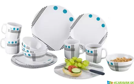 Berger Dots melamínový riadový set – 16 ks Berger Dots melamínový riadový set – 16 ks