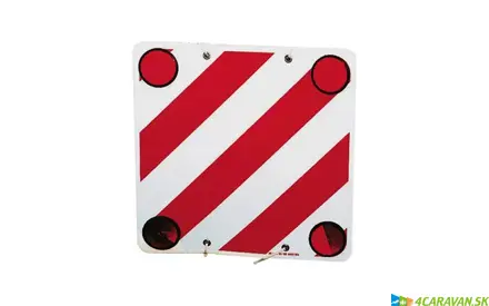 ProPlus výstražná tabuľa 50 × 50 cm – plastová, reflexná, s okami
