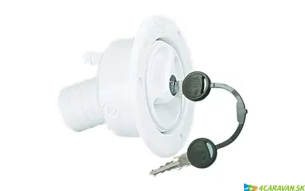 Lilie plniace hrdlo s uzamykateľným krytom – na vonkajšiu montáž