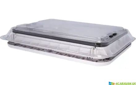Berger 70 × 50 cm s moskytiérou a zatemňovacou roletou  s LED  Berger 70 × 50 cm s moskytiérou a zatemňovacou roletou  s LED
