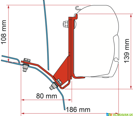 Adap.-Kit FD H2 Lift Roof-Hymercar-Pössl