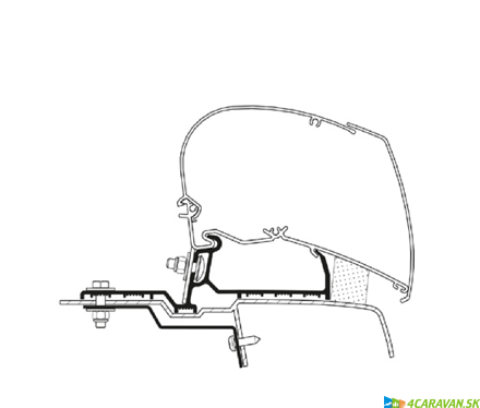 Thule adaptér Renault Master / Opel Movano (x62) od 2010 – G2 do 2022