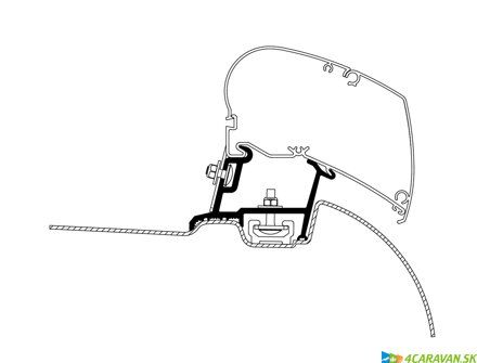 Adapter Roof MBS >07 /Crafter 07-16 - OE