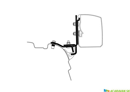Adapter T 3200 - VW T5-T6 Brandrup Rail